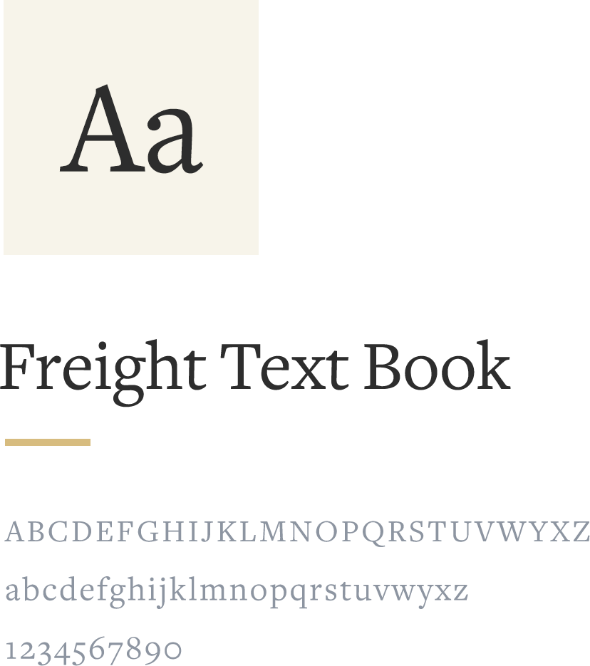 Photo of Freight Text Book font